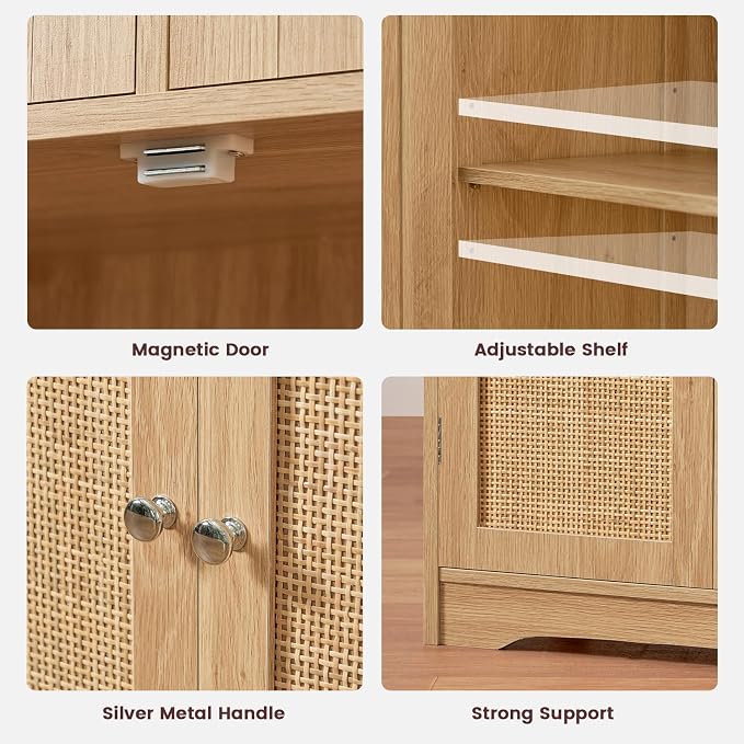 Natural, 2 Drawers