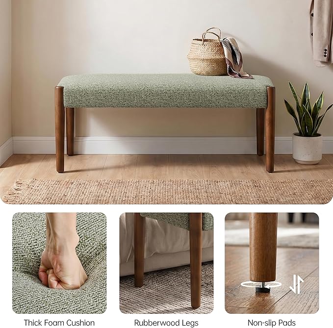 Green With Walnut Leg