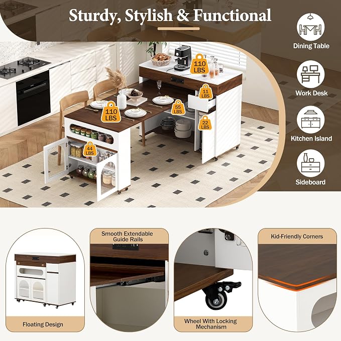 Walnut + Creamy White