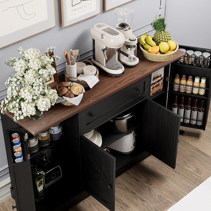 Black/Wood