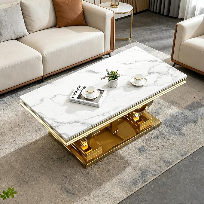 White & Gold - Coffee Table