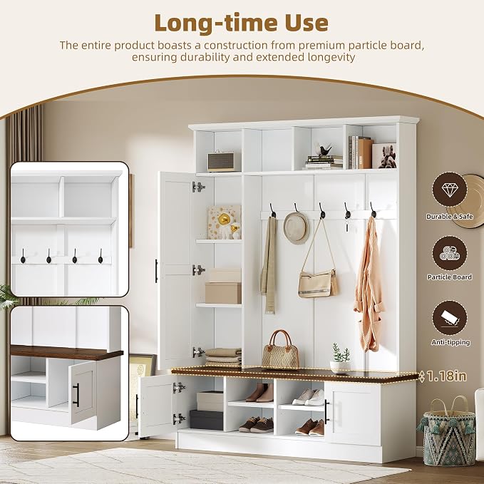 White/Shoe Cubbies