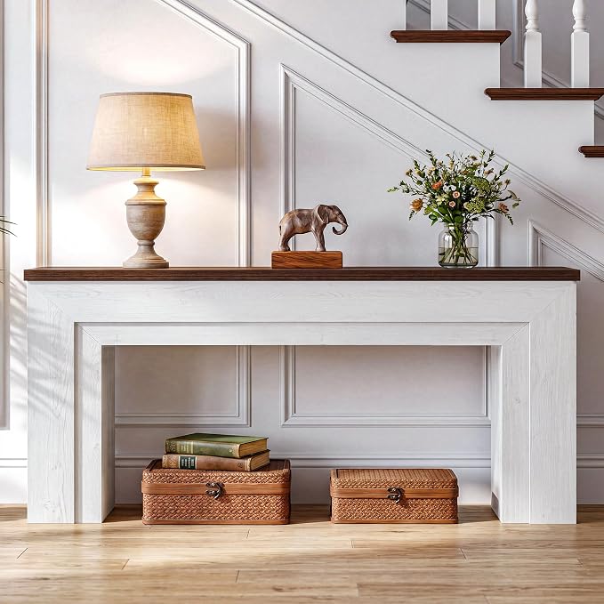 White & Walnut
