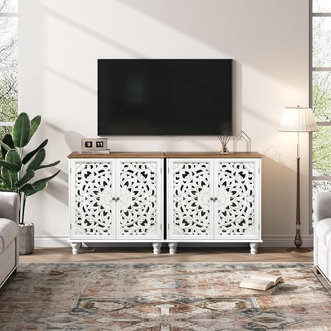 White & Walnut_2 Doors