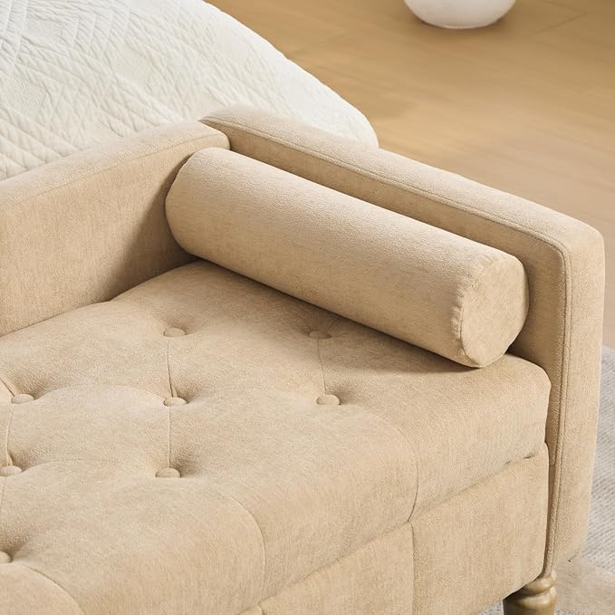 64.6'' W Sand - Wood Legs