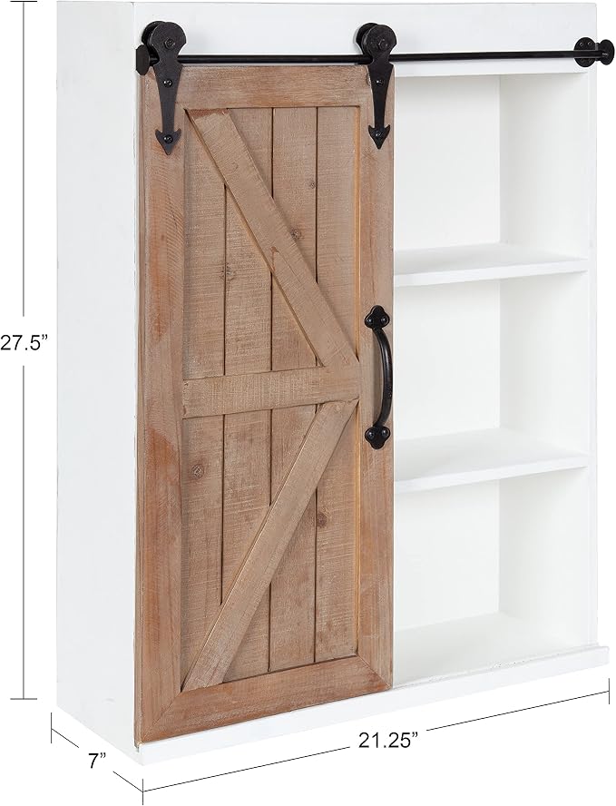 White/Rustic Brown