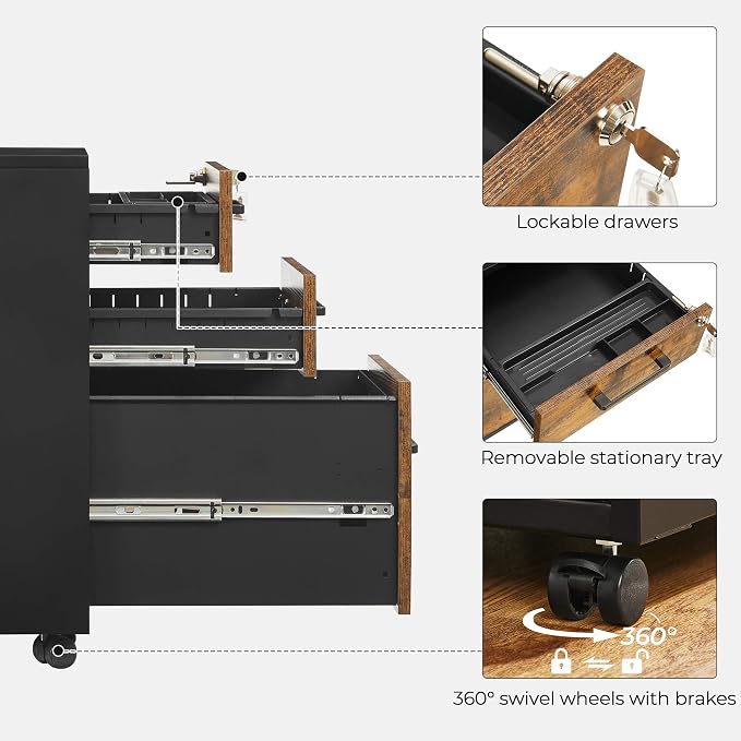Rustic Brown + Black
