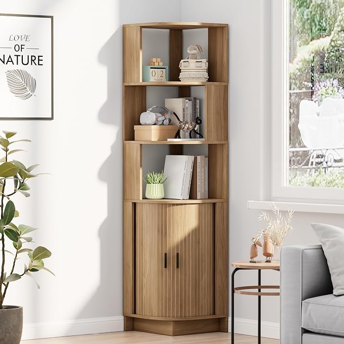 Corner Cabinet-oak