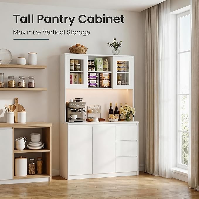 Cream White-dispaly Cabinet