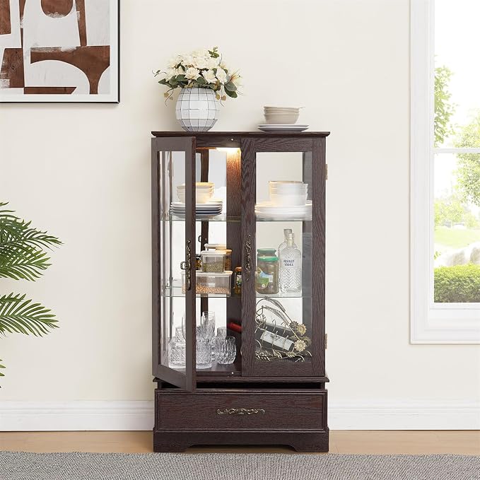 C-dark Cherry-with 1 Drawer