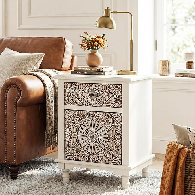 Wood Color--carved-storage