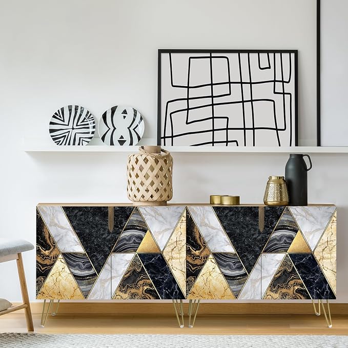 Geometric Gold Bronze Circle