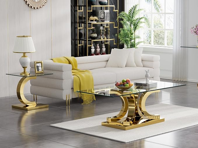 Gold End Table