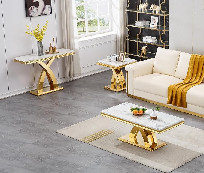 White & Gold - Coffee Table