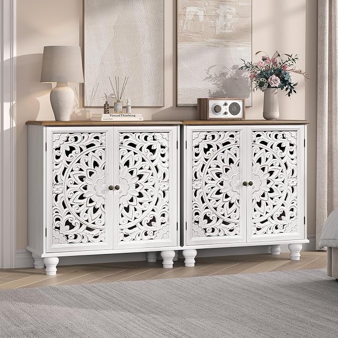 White & Walnut_2 Doors