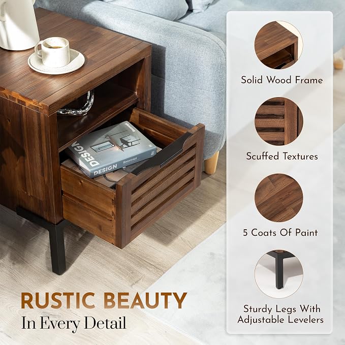 Nighstand Rustic Chesnut