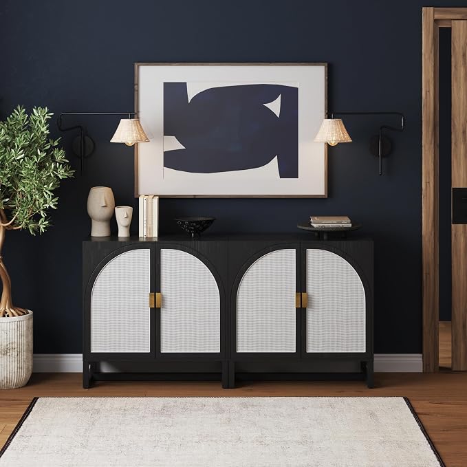 Black Oak/Pale Rattan