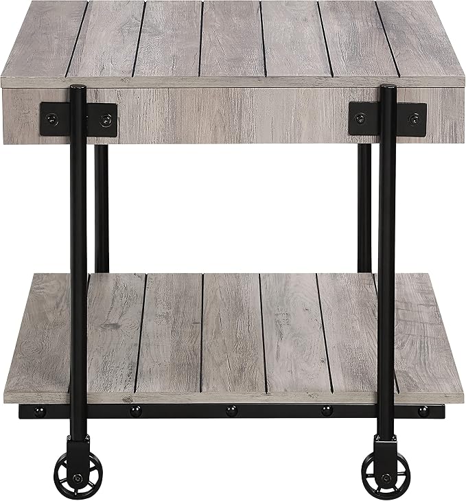 Black and Rustic Oak Brown