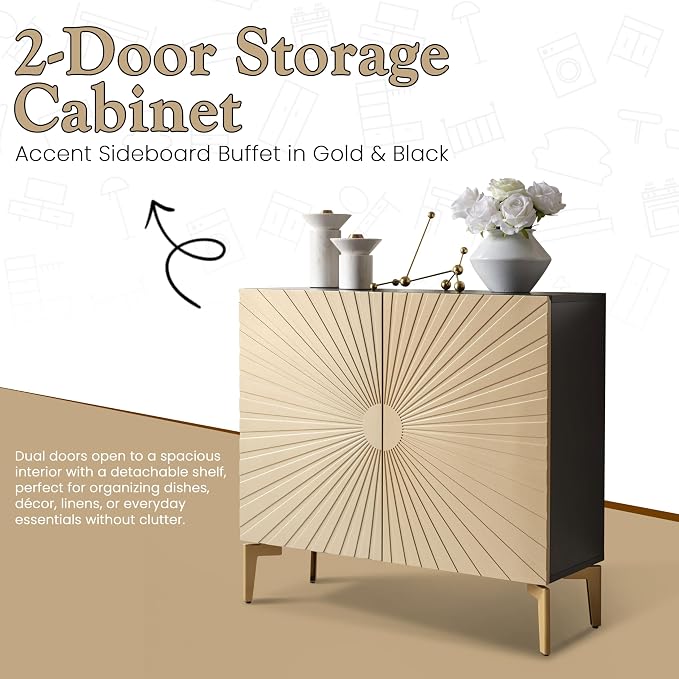 Gold Door, Black Frame