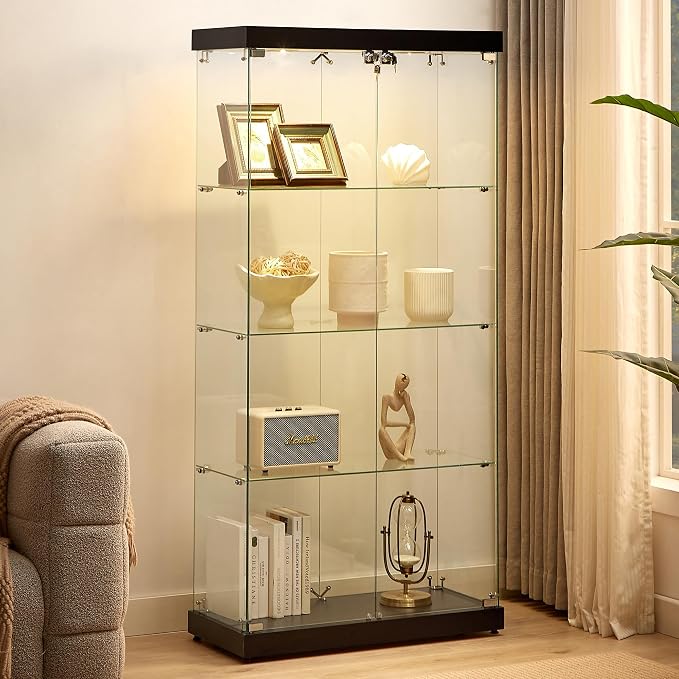66.3'' 4-layer Double Door Blcak