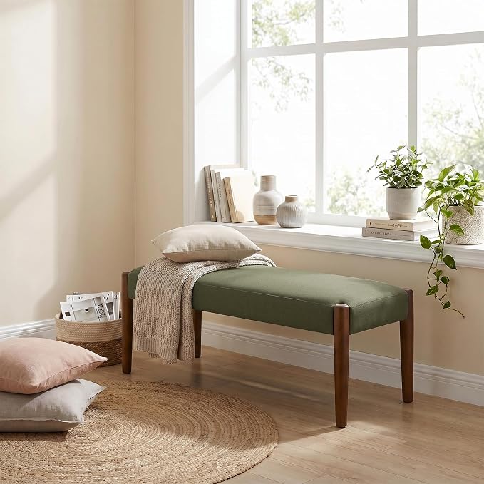 Dark Green With Walnut Leg