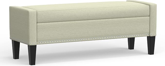 Beige With Nailhead Trim