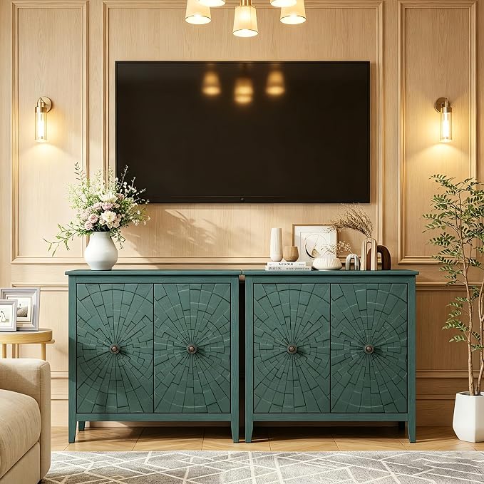 Green Accent Cabinet