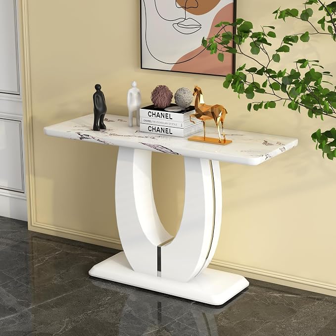 White Marble-console Table 1