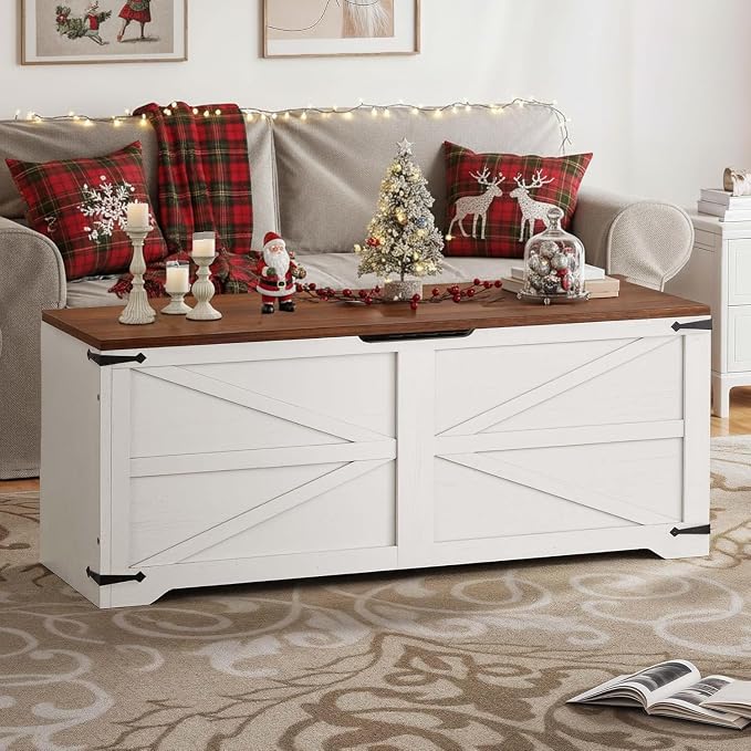 White and Walnut