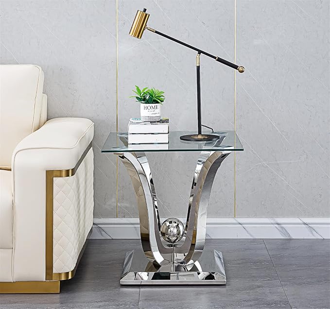 Silver-1 Coffee Table+1 End Table+1 Sofa Table