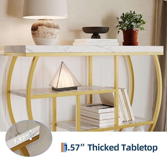 Gold Tube + Marble White