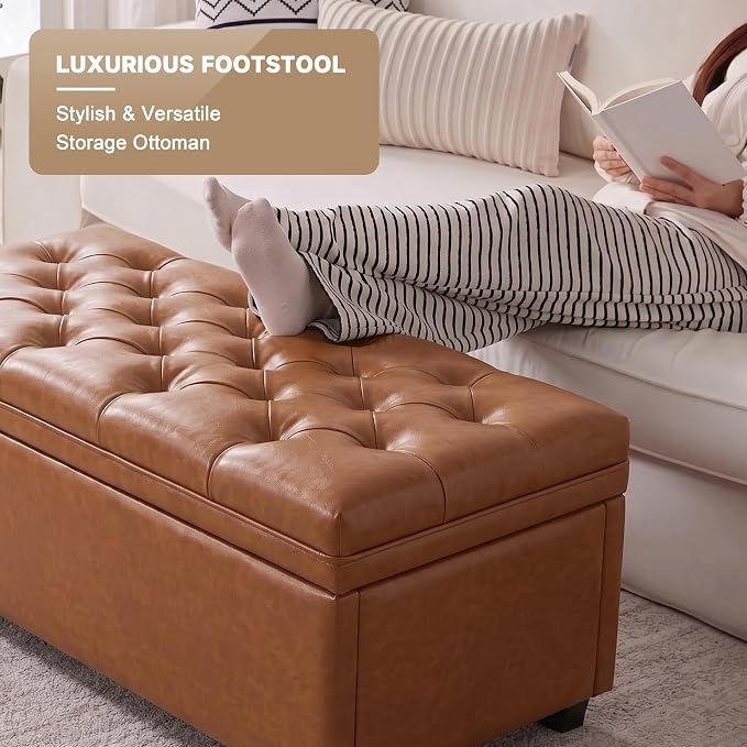 Faux Leather Brown