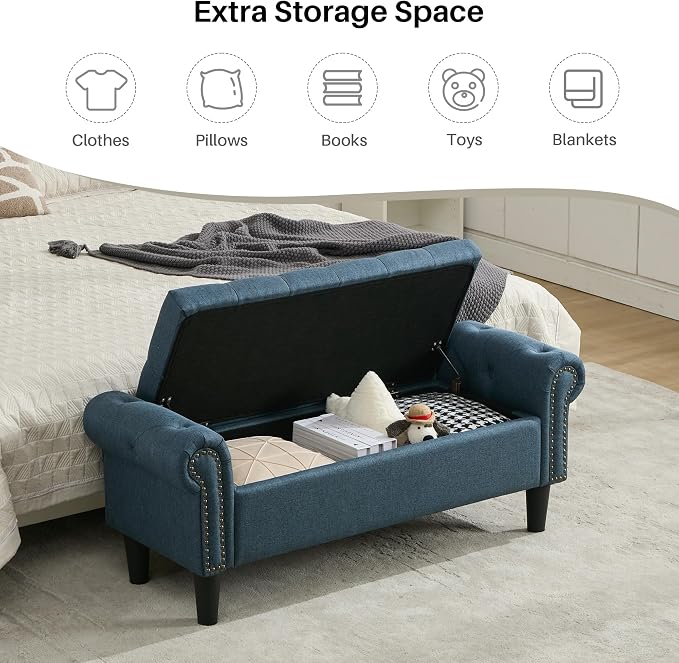 Linen Dark Blue