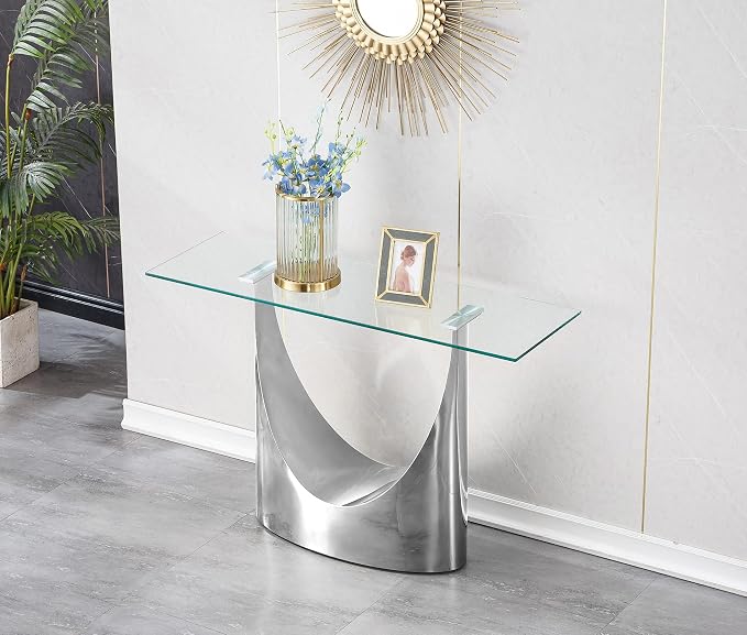 Silver Console Table