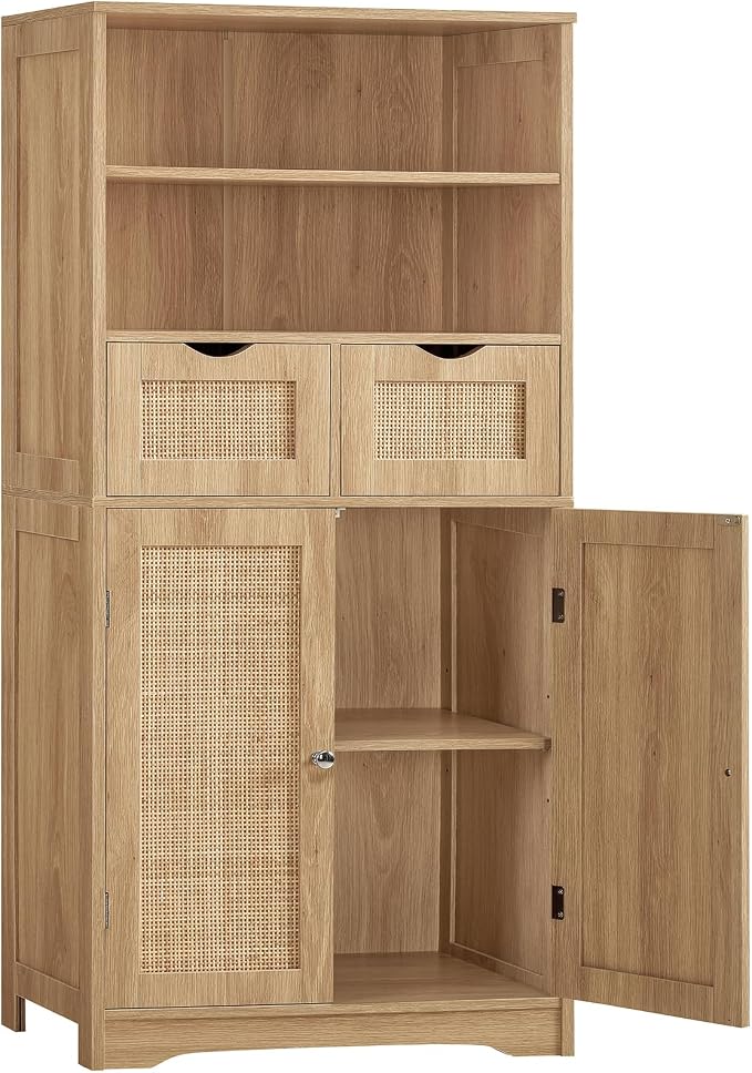 Natural, 2 Drawers