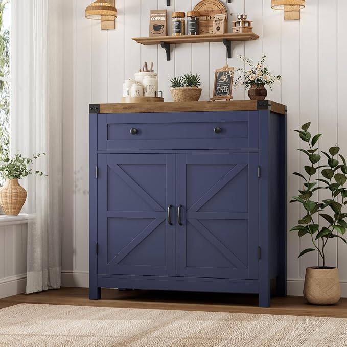 Blue / Rustic Brown