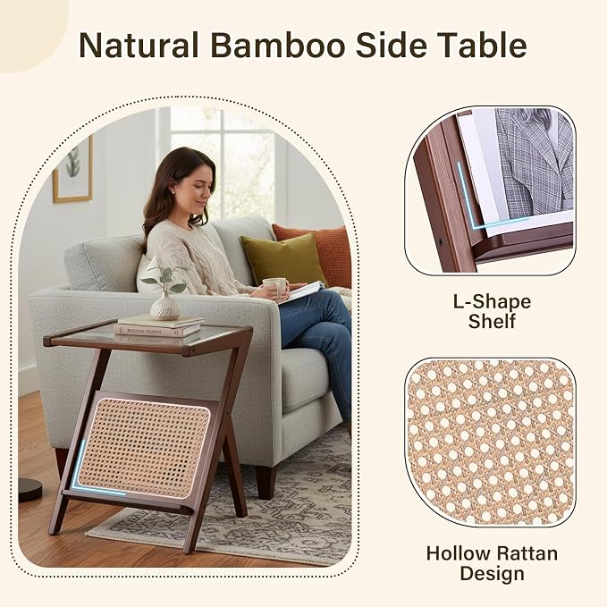 2 Pack Rattan-l-brown