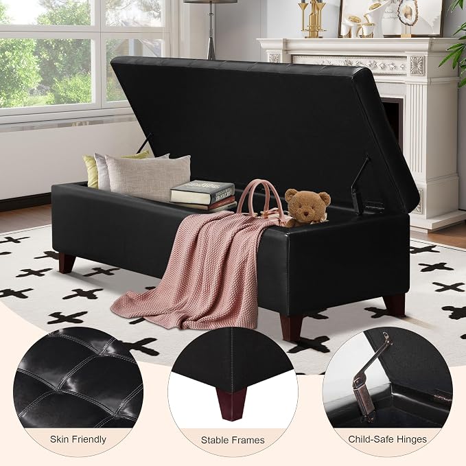 Faux Leather Black