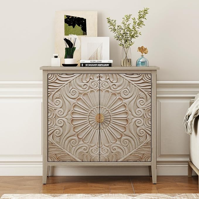 Vintage 2 Door Cabinet - 1 Pc