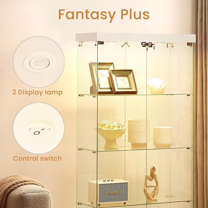 66.3'' 4-layer Double Door White