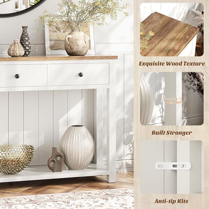 Brown & Antique White