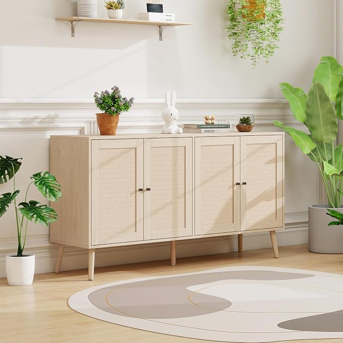 Natural - 4 Door Cabinet