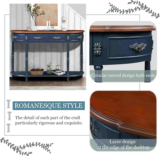 Navy Blue + Brown