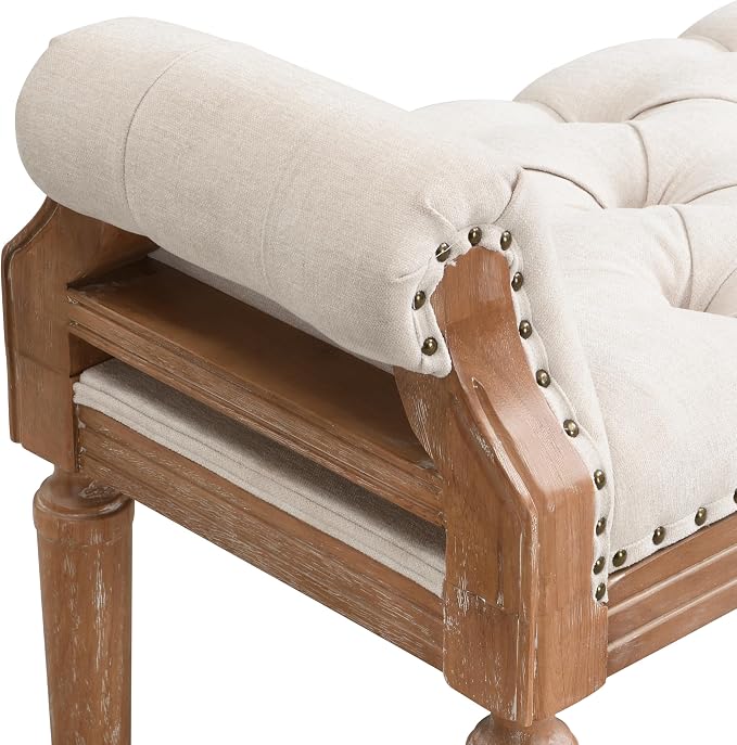 Beige+weathered Teak Finished