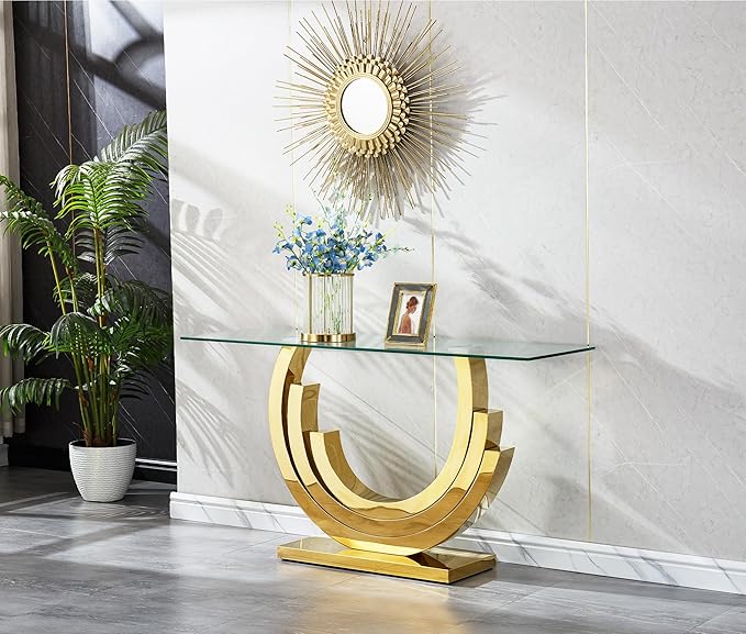 Gold-coffee+console+end