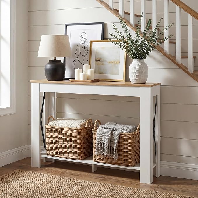 White + Light Walnut