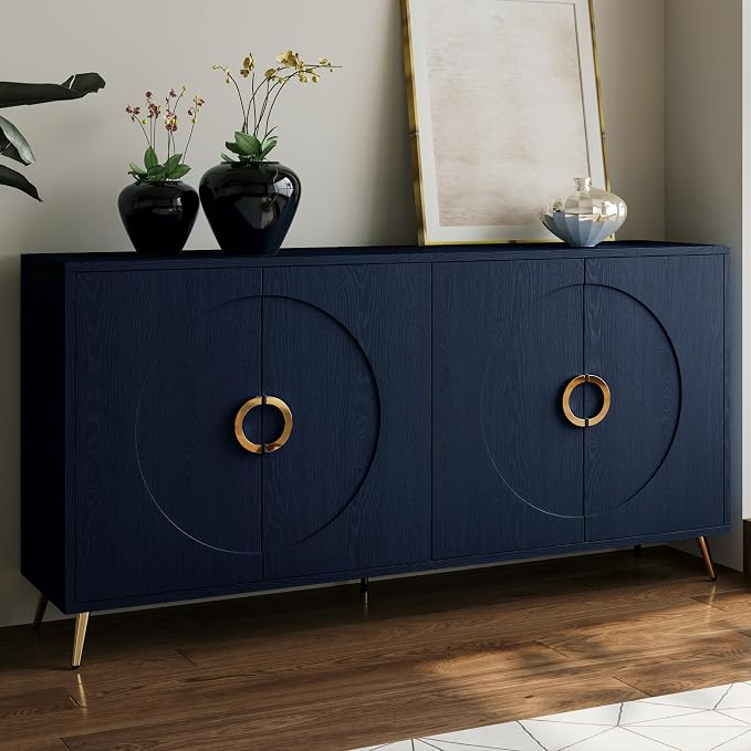 Navy Blue-round Handle