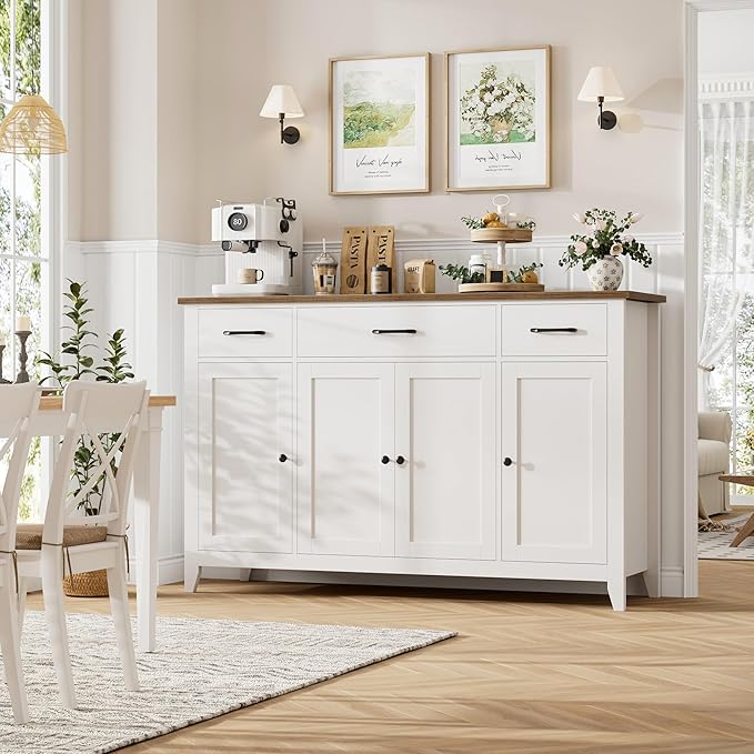 White/Rustic Brown