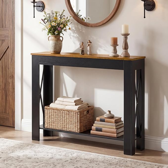 Black + Rustic Brown