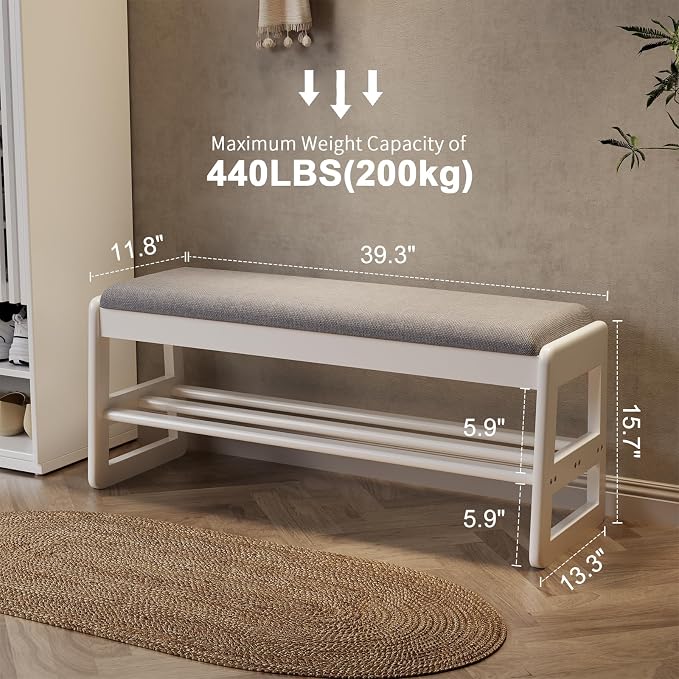 White Upholstered Seat